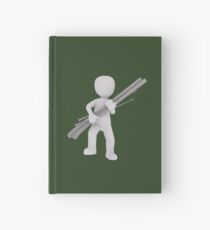 Skiefahrer Hardcover Journal