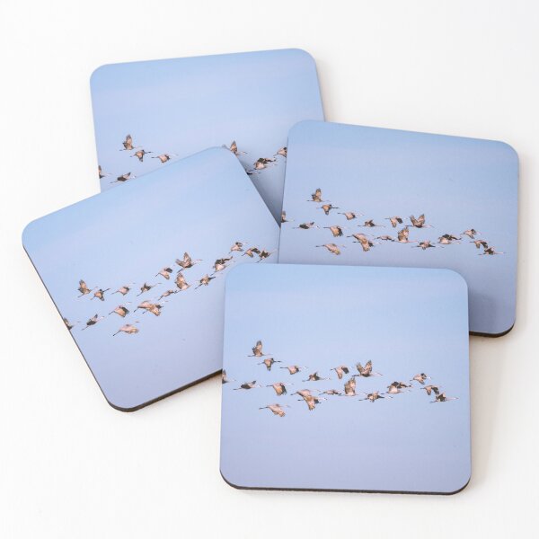 Item preview, Flock of Sandhill Cranes in Flight designed and sold by Debra Martz.