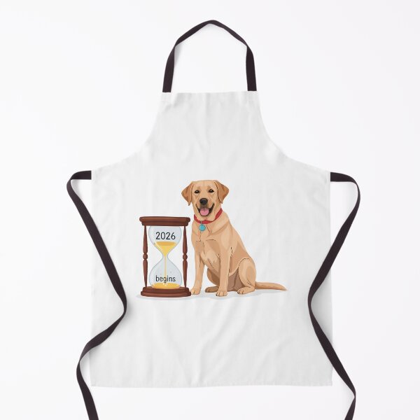 Item preview, Labrador With Hourglass – New Year 2026 Begins Countdown Dog designed and sold by MuniraWearify.