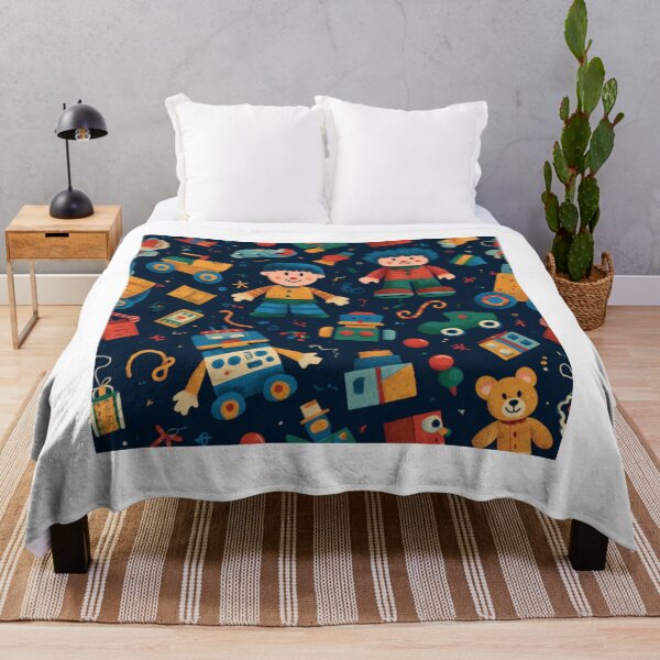 Item preview, Old school toys pattern for boys designed and sold by SmileshareShop.