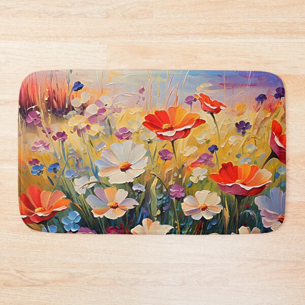 Artikelvorschau, Fröhliches Feld bunter Blumen Kunst im impressionistischen Stil entworfen und verkauft von DEC02.