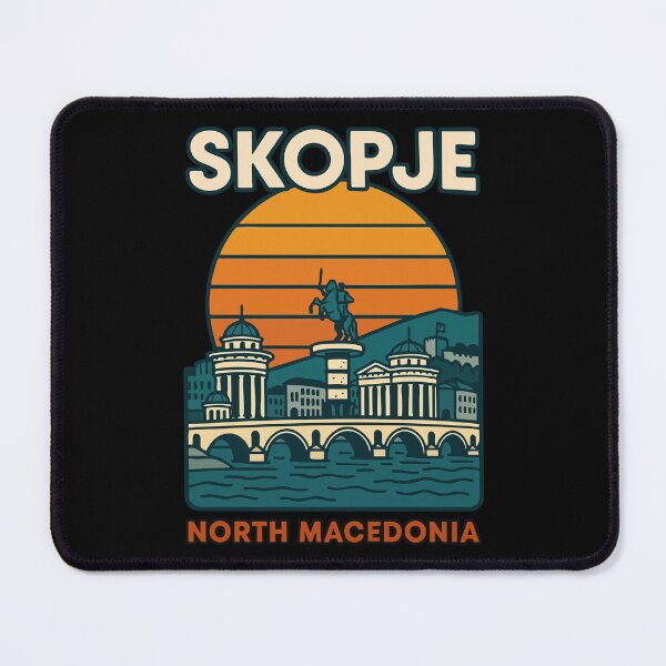 Item preview, Skopje North Macedonia RetroTravel designed and sold by TomFrontierArt.