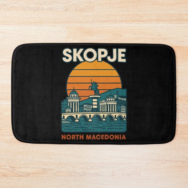 Item preview, Skopje North Macedonia RetroTravel designed and sold by TomFrontierArt.