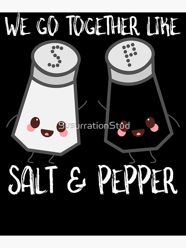 Salt And Pepper Best Friends Greeting Card for Sale by SusurrationStud