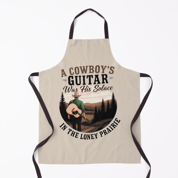 Item preview, country boy funny tee A Cowboy's Guitar Was His Solace In The Lonely Prairie Nights  designed and sold by gear-posters.