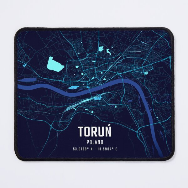 Item preview, Toruń Midnight City Map designed and sold by HomeLivingCo.