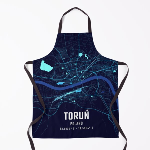 Item preview, Toruń Midnight City Map designed and sold by HomeLivingCo.