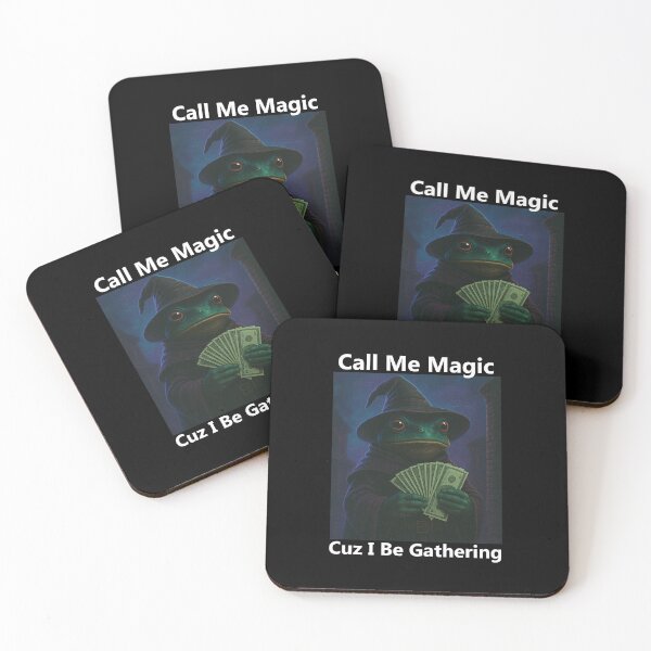 Item preview, Frog Call Me Magic Cuz I Be Gathering | Funny Frog T-Shirt | Funny Wizard Gamer Gift Sweatshirt, Meme Shirt, Unisex Vintage designed and sold by Rosqzz.