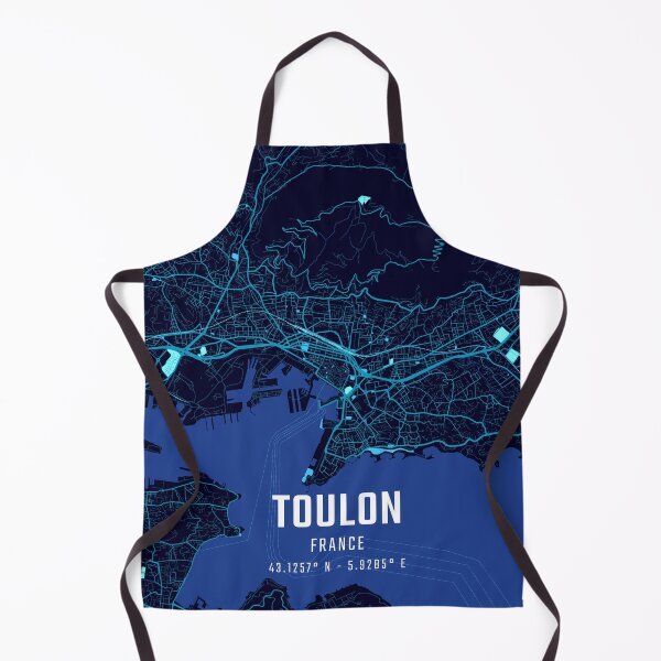 Item preview, Toulon Midnight City Map designed and sold by HomeLivingCo.