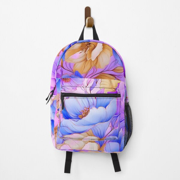 Item preview, Dreamy Pink-Lilac, Aqua, And Yellow Floral Art designed and sold by DEC02.