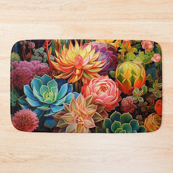 Item preview, Southwest Succulent Garden Art In Beautiful Bold Colors designed and sold by DEC02.