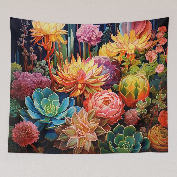 Item preview, Southwest Succulent Garden Art In Beautiful Bold Colors designed and sold by DEC02.
