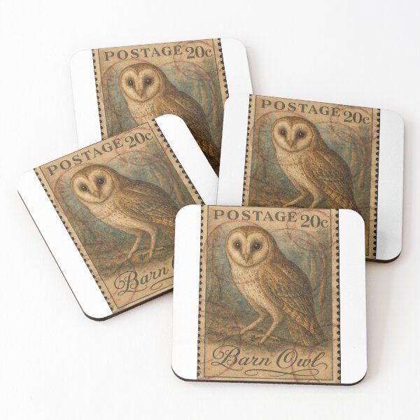Item preview, Barn Owl Postage – Vintage Wildlife Elegance designed and sold by ForeverPrintsOK.