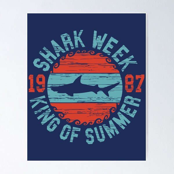 Item preview, Shark Week King of Summer design designed and sold by EzequielBC.