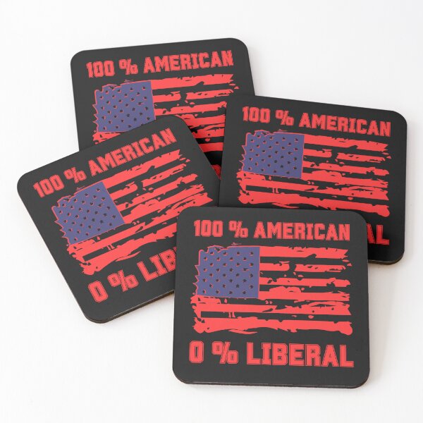 Item preview, 100 % Percent American Zero Percent Liberal Political Conservative designed and sold by erozzz.