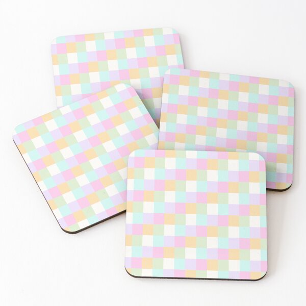 Item preview, Light Multicolored Square Design Colorful Squares Pattern Pastel Colors Print. designed and sold by bestggraphico.