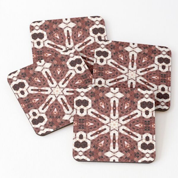 Item preview, Star Boho Geometrical Pattern in Reddish Brown designed and sold by Artistestella.
