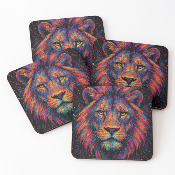 Item preview, Neon Lion – King of Color designed and sold by kastabembe.