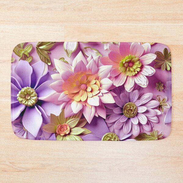 Item preview, Pink, Lilac, And Yellow Floral 3-D Style Pattern  designed and sold by DEC02.