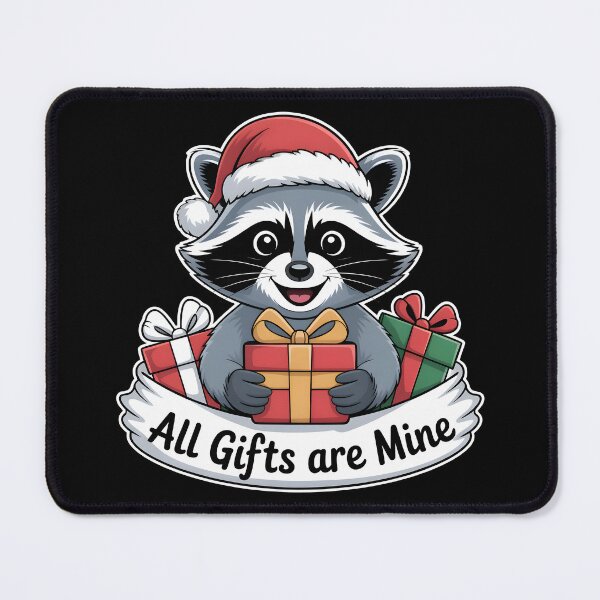 Item preview, Christmas Raccoon – All Gifts Are Mine designed and sold by HAPPYinPIECES.