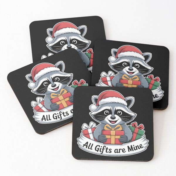 Item preview, Christmas Raccoon – All Gifts Are Mine designed and sold by HAPPYinPIECES.