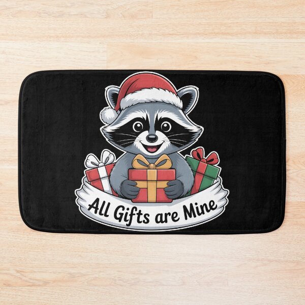 Item preview, Christmas Raccoon – All Gifts Are Mine designed and sold by HAPPYinPIECES.