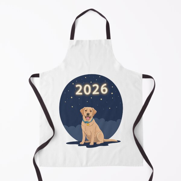 Item preview, Labrador Under Stars – New Year Glowing 2026 Night designed and sold by MuniraWearify.