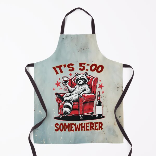 Item preview, Wine O’Clock Raccoon Time It’s 5:00 Somewhere designed and sold by MysticOzzy.