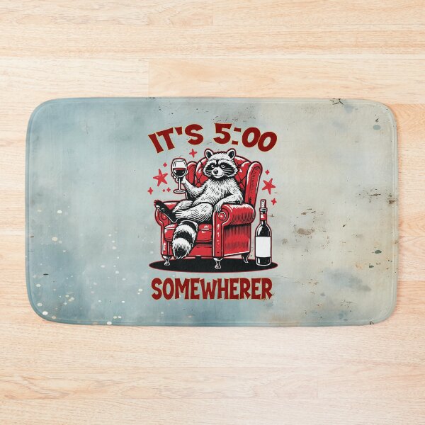 Item preview, Wine O’Clock Raccoon Time It’s 5:00 Somewhere designed and sold by MysticOzzy.