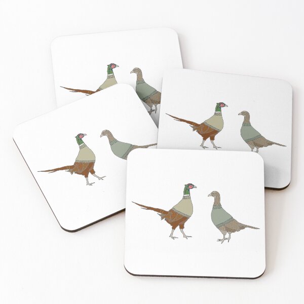 Item preview, Pheasants  in Camo Colored Sweaters designed and sold by Sweet-Stitches.