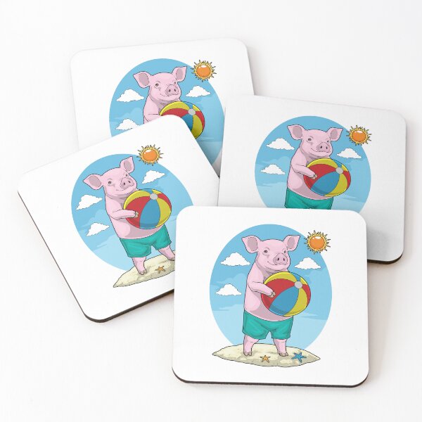 Item preview, Pig Beach Water polo Summer designed and sold by Snabdesign84.