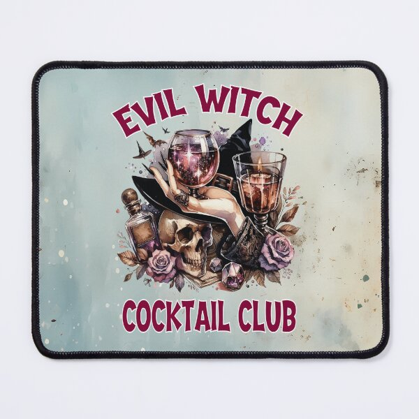 Item preview, Evil Witch Cocktail Club: Skull, Roses & Wine designed and sold by MysticOzzy.