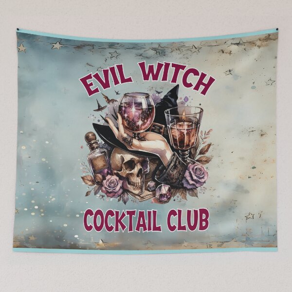 Item preview, Evil Witch Cocktail Club: Skull, Roses & Wine designed and sold by MysticOzzy.