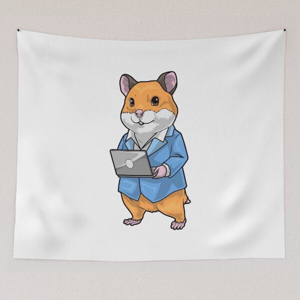 Item preview, Hamster Secretary Laptop Office designed and sold by Snabdesign84.
