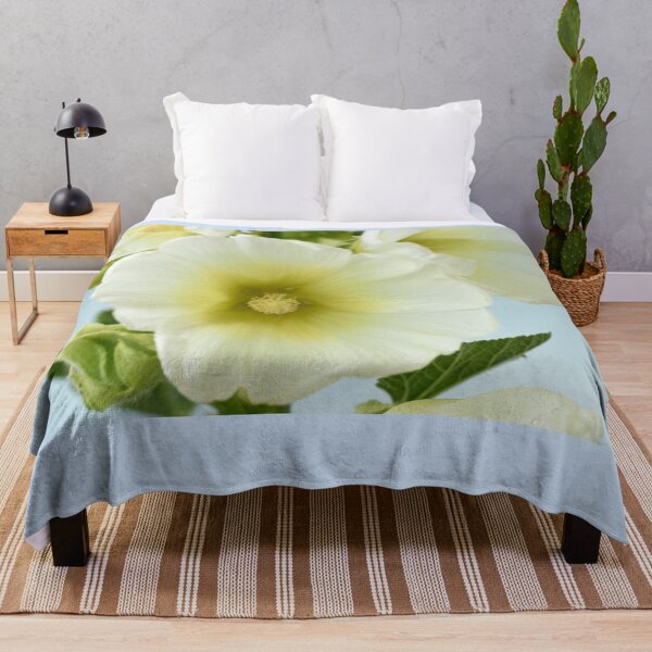 Item preview, Alcea rosea 'Halo White' Hollyhock Halo Series designed and sold by Chris Burrows.