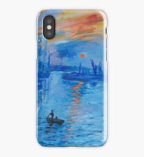 Impression, Sunrise Monet painting Soleil Levan iPhone Case