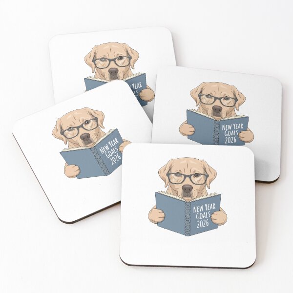 Item preview, Labrador Reading Book – New Year Goals 2026 Puppy designed and sold by MuniraWearify.