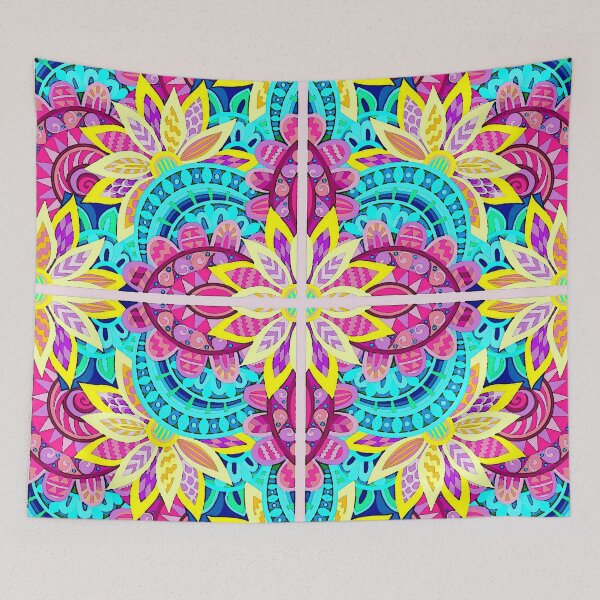 Artikelvorschau, Blumenmandala entworfen und verkauft von ViaARTfactory.