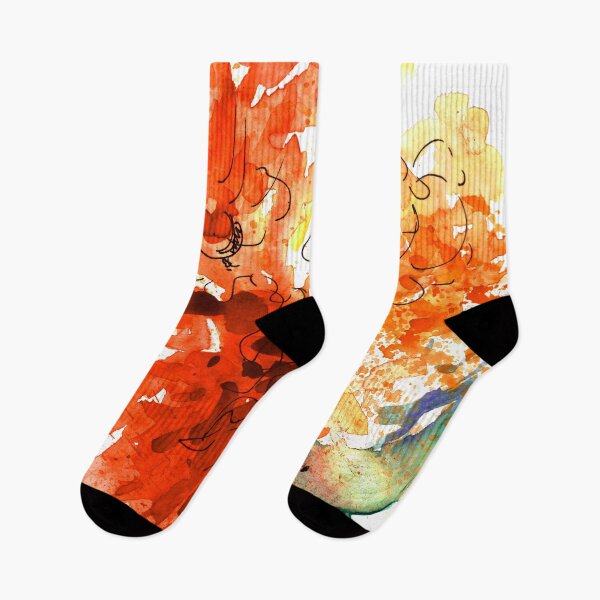 Item preview, Orange-Mango And Yellow Watercolor Flower Modern Design designed and sold by DEC02.