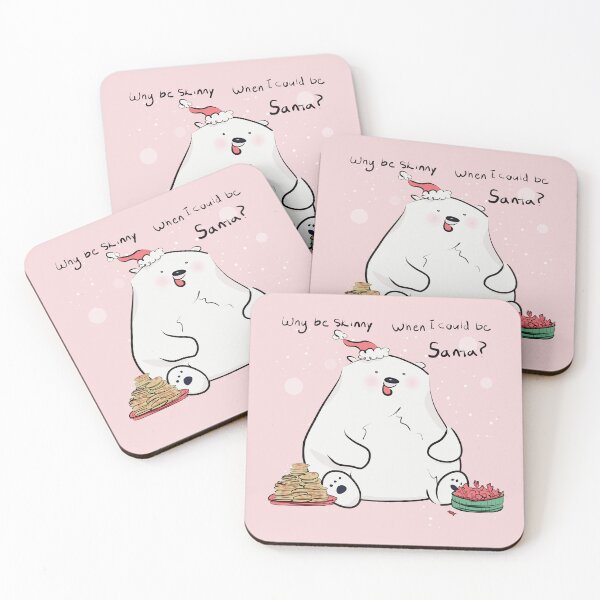 Item preview, Polar Bear Why Be Skinny (Pink Version) designed and sold by BLAAAAASK.