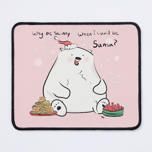 Item preview, Polar Bear Why Be Skinny (Pink Version) designed and sold by BLAAAAASK.