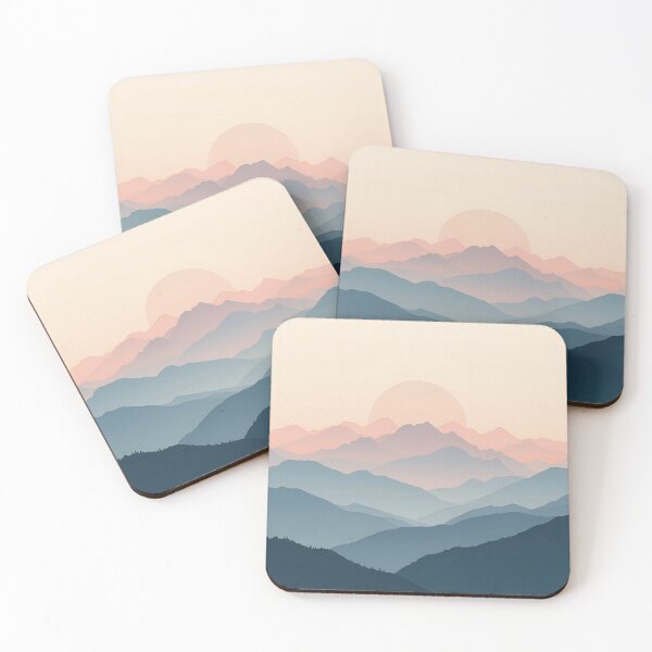 Item preview, Lifestyle Hub: Pastel Abstract Mountainscape designed and sold by M&M Lifestyle Hub.