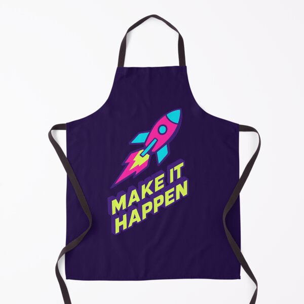 Item preview, Make It Happen • Neon Isometric Rocket Design designed and sold by DSGIN4YOU.