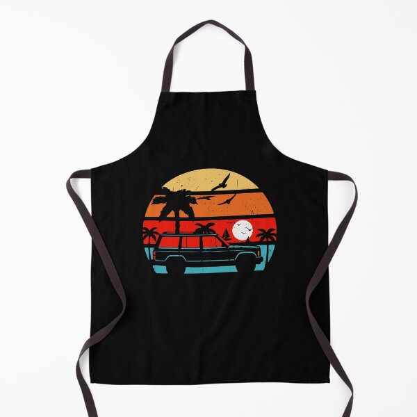Item preview, Cherokee XJ Retro Sunset Tropical Palm Tree  designed and sold by Off-Road-Zone.