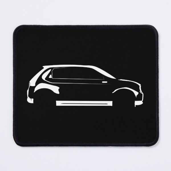 Item preview, e ZC7 Advance (2021) Minimalist Car Silhouette (White) designed and sold by FearnCreative.