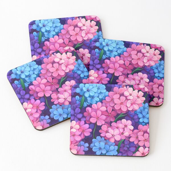 Item preview, Magical Fantasy Flowers In Pink, Blue, And Purple  designed and sold by DEC02.