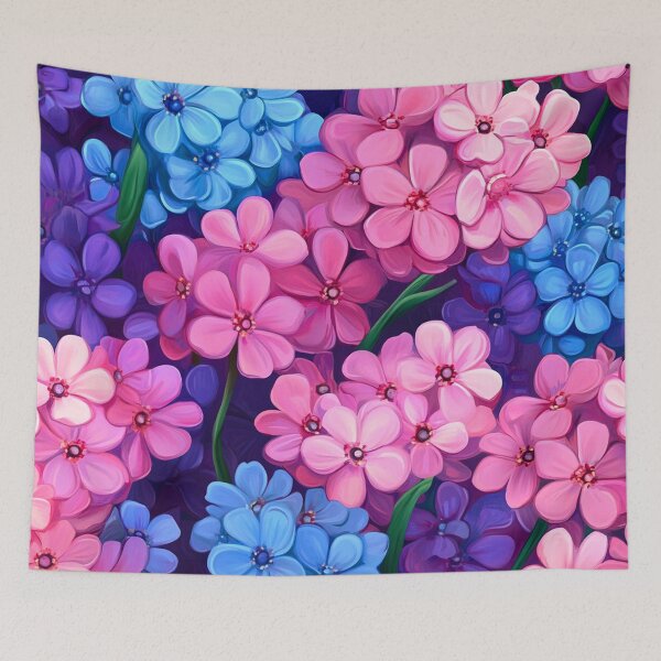 Item preview, Magical Fantasy Flowers In Pink, Blue, And Purple  designed and sold by DEC02.