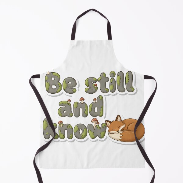 Item preview, Be Still And Know Cute Fox Christian Gift Cottagecore designed and sold by LoliDesignShop.