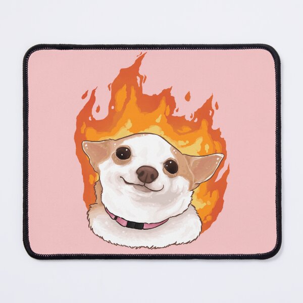 Item preview, Calm Pinscher in Flames designed and sold by Peach Frog.