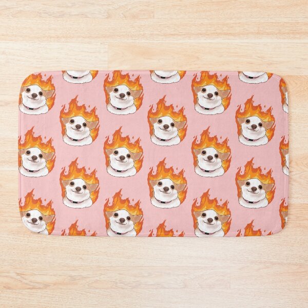Item preview, Calm Pinscher in Flames designed and sold by Peach Frog.